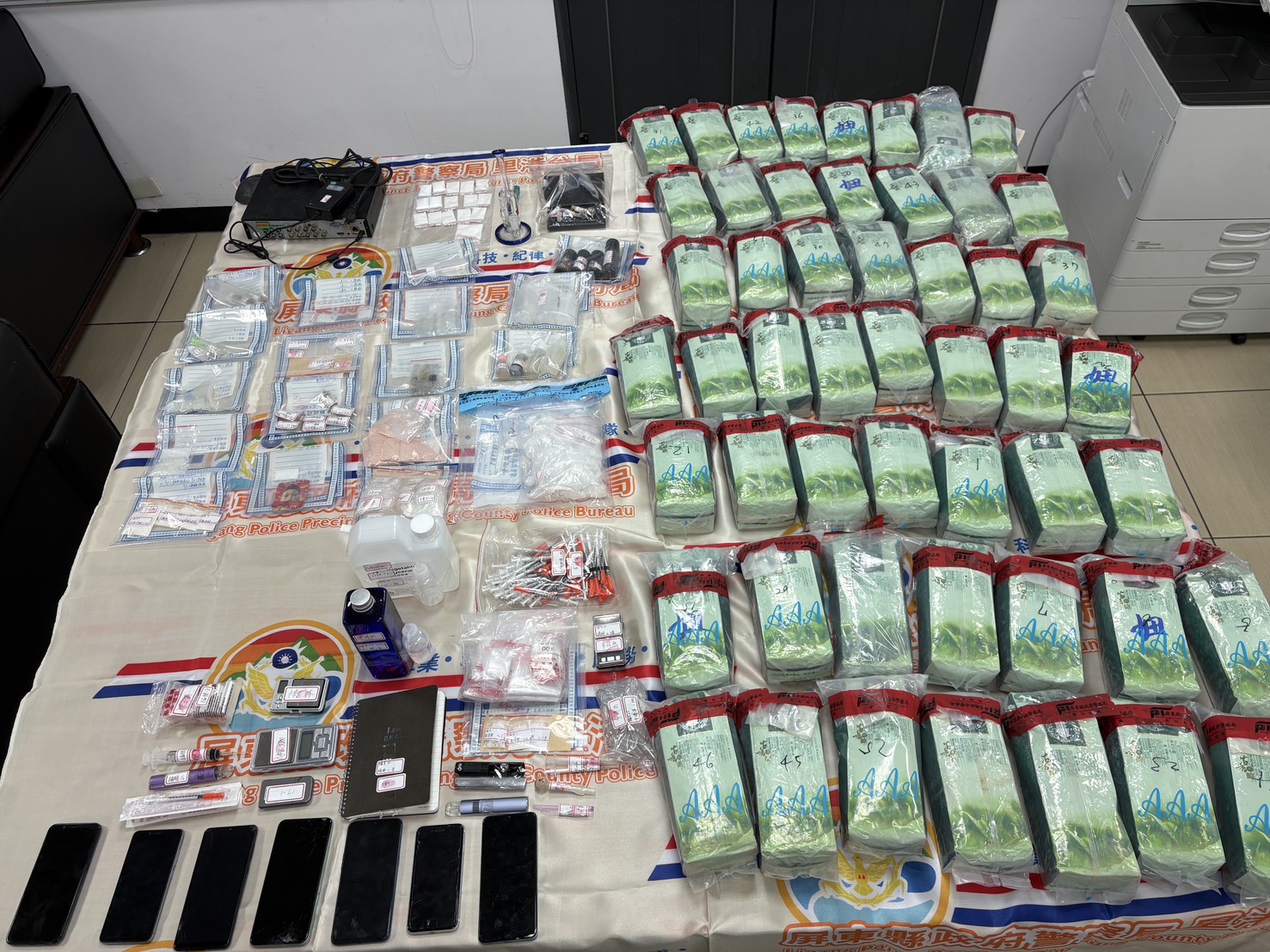 販毒集團藏身校園旁學生出租套房及民宅 遭警掃蕩瓦解